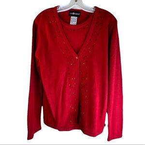 Vintage Sag Harbor‎ Layered Sweater